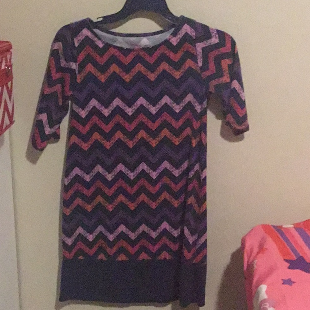 A striped zigzag dress
